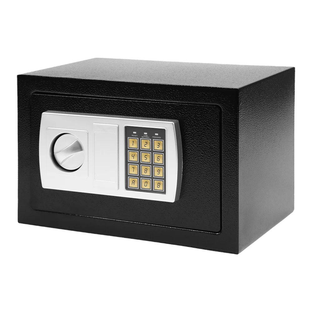 Mini armadietto elettronico sicuro con tastiera digitale, scatola di sicurezza, tutto in acciaio per l'home office