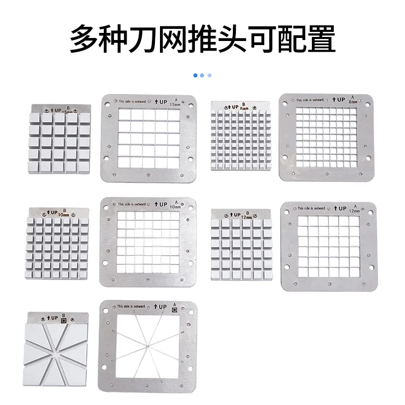 Stainless steel electric strip cutter, multi-functional potato fries cutter, taro, radish, push strip machine for commercial use