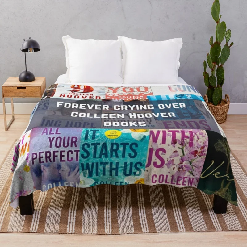 Colleen Hoover book design Throw Blanket 200x180cm luxury st blanket fleece bkanket