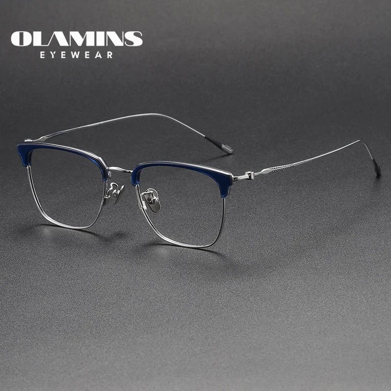 

OLAMINS​ High Quality Glasses Wholesale Eyeglasses Frames Optical Frames Titanium Glasses Frames For Myopia Optic Glasses 80899