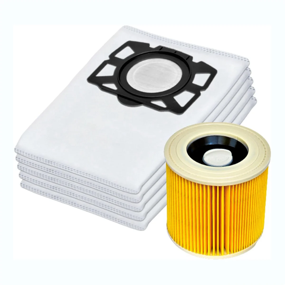 

Vacuum Cleaner Bags Filter Suitable for Karcher KFI 357 KFI357 KA 40 Replacement Bag for Karcher 2.863-314.0WD2 Plus WD3