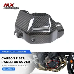 For YAMAHA MT09 FZ09 2013-2020 MT 09 Carbon Fiber Water Radiator Cover Guard Motorcycle Parts Coolant Fluid Side Panel Protector