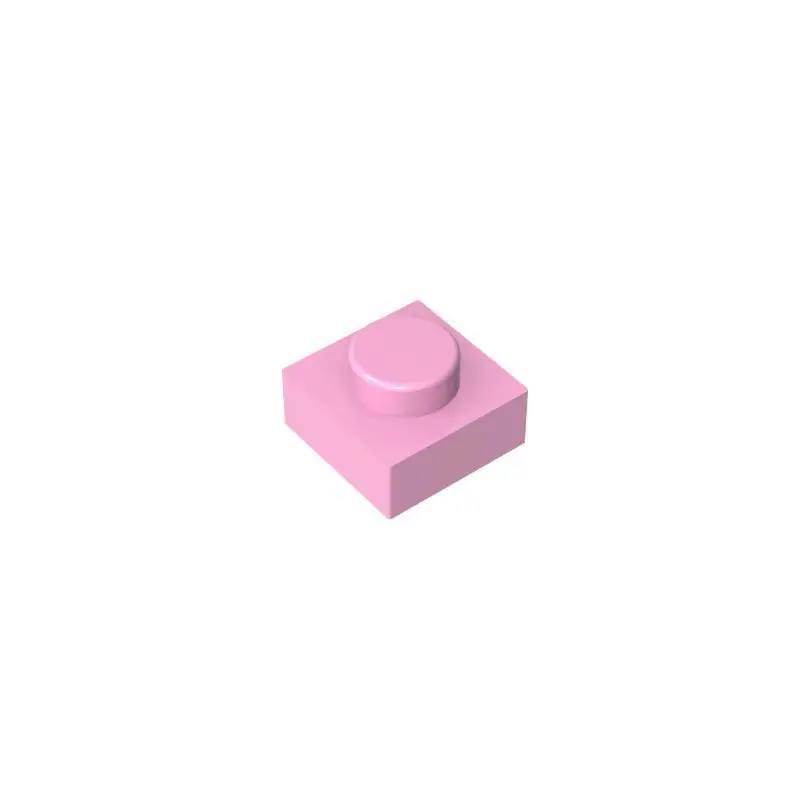 10Pcs 3024 1x1 Brick Moc Short 1-Hole Color Spare Parts Compatible with Brick DIY Children's Toy Assembly Gift Box