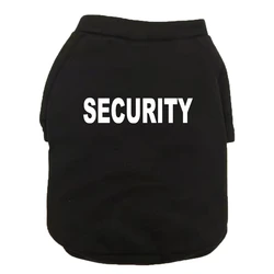 SECURITY Pet Dog Clothes Dog Hoodies Autumn Winter Warm Coat for Large Dogs Jacket Sweater Puppy French Bulldog Clothing