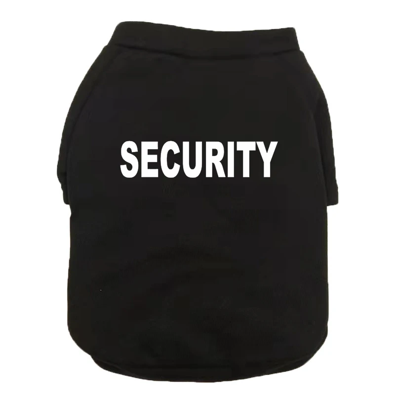 SECURITY Pet Dog Clothes Dog Hoodies Autumn Winter Warm Coat for Large Dogs Jacket Sweater Puppy French Bulldog Clothing