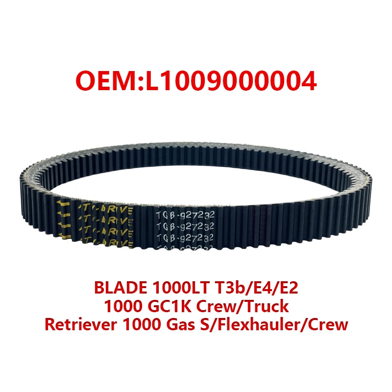 CVT Drive Belt for TGB Blade 1000I LT EFI 1000 V Twin 1000LT T3b E4 E2 927232 GC1K Crew Truck Retriever 1000 L1009000004
