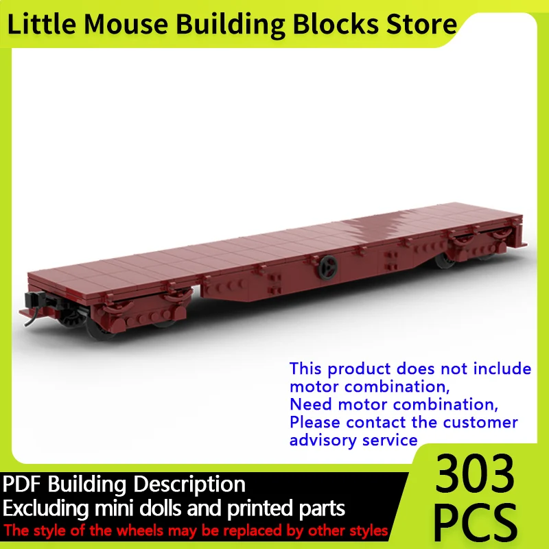 

City Car Model MOC Building Bricks Australia Railroad Q Flatwagon Modular Technology Gifts Holiday Assemble Children Toys Suit