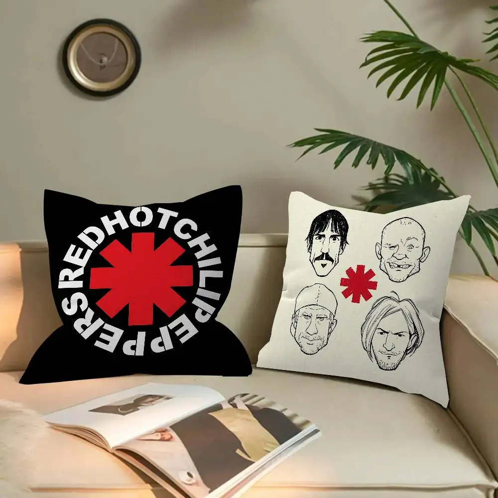 Popular Rock Band Red Hot Chili Peppers Pillow Gift Home Office Decoration Bedroom Sofa Car Cushion Cover case 45x45