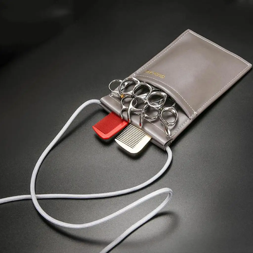 

Держатель для парикмахерских ножниц, модная сумка для парикмахерских инструментов из искусственной кожи