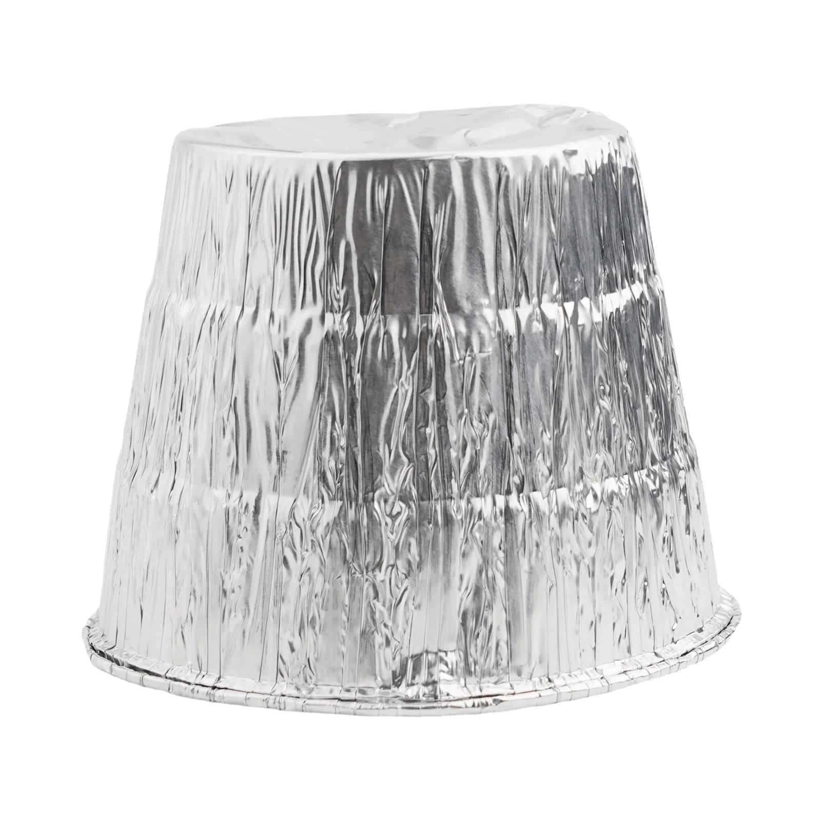 25 Pcs Drum Liner Bucket Liner Outdoor Barbecue Cooking Disposable 4.9 Top Inches Diameter Tin Foil New Practical
