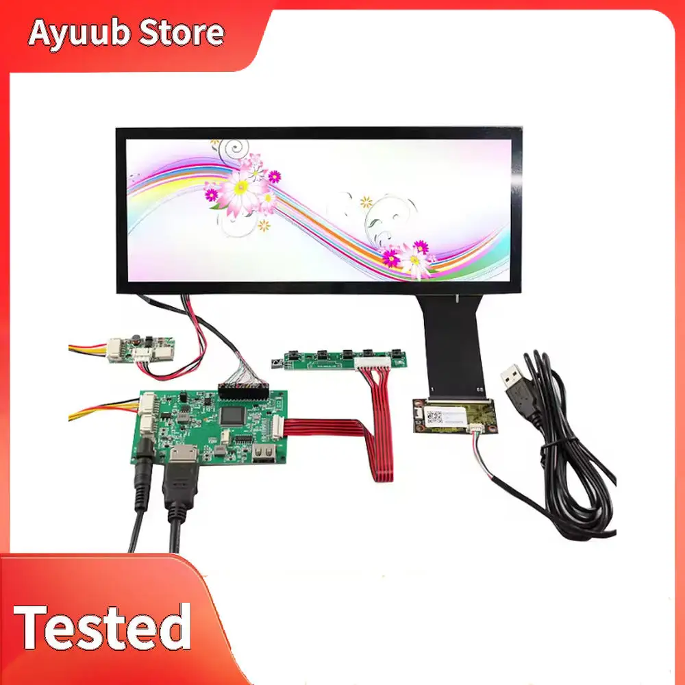 Pantalla LCD con sensor táctil capacitivo IPS de 10,3" 1920x720 Bar y placa de control USB HD