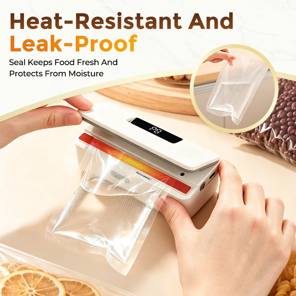 Plastic Bag Sealer Mini Heat Bag Sealing Machine USB Rechargeable Handheld Food Packaging Sealer Thermal Bags Sealing Machine