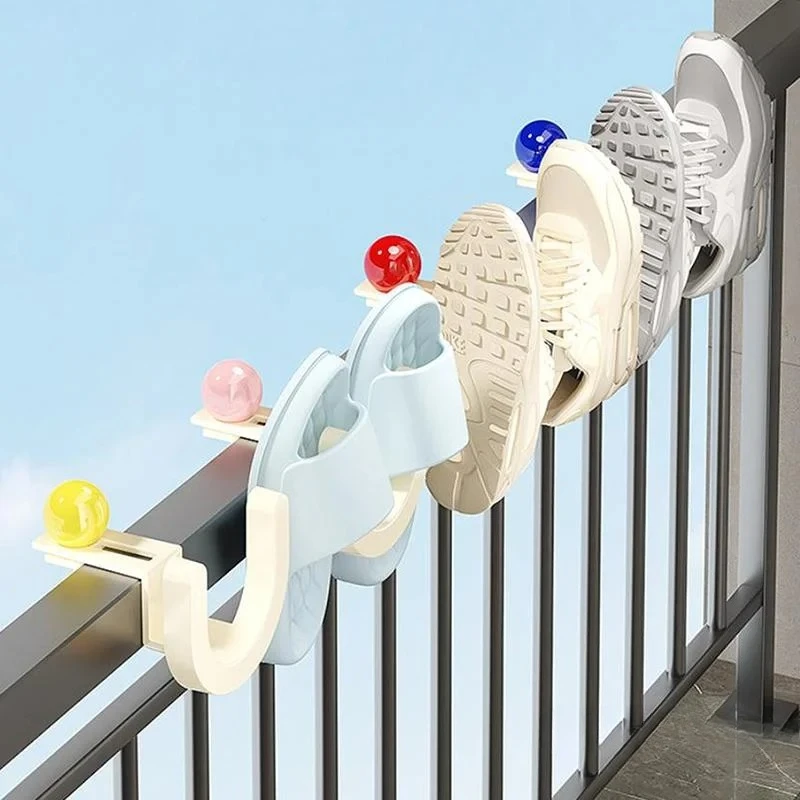 1pc Adjustable Outdoor Electric Tricycle Hook Non-punching Balcony Anti-theft Window Dormitory Bedside Coat Hook
