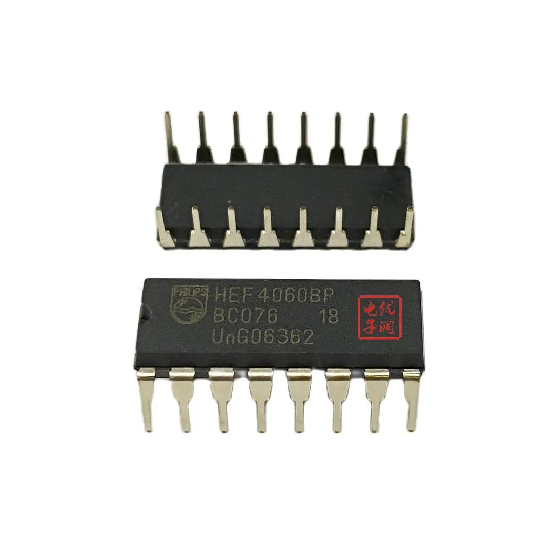 10PCS/ HEF4060BP HEF4060 [New Imported Original] DIP-16 In-line Binary Counter