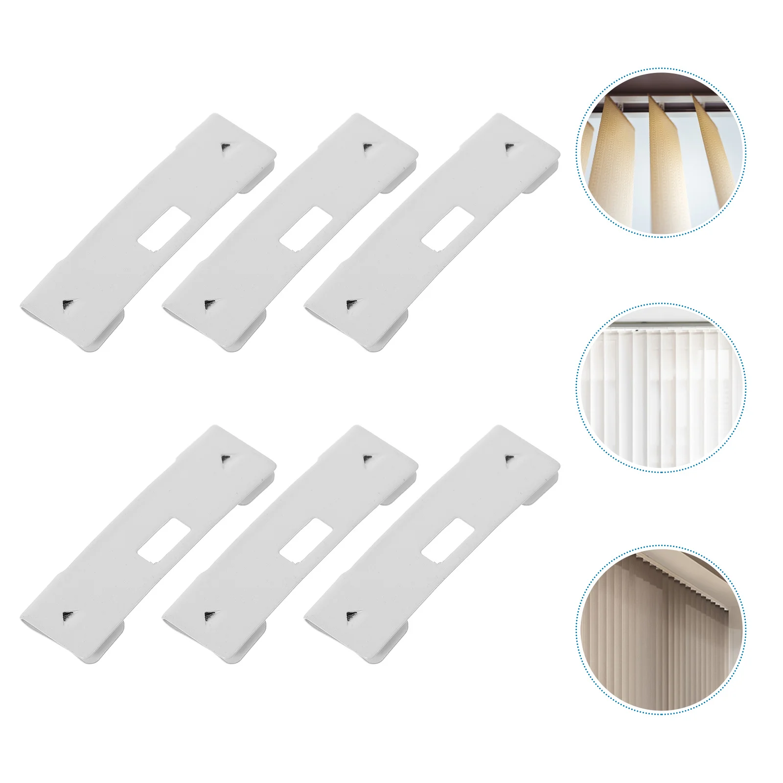 

6pcs Vertical Blind Accessories Metal Blind Repair Vane Savers For Broken Blinds Easy Install No Tools Needed Repair Parts