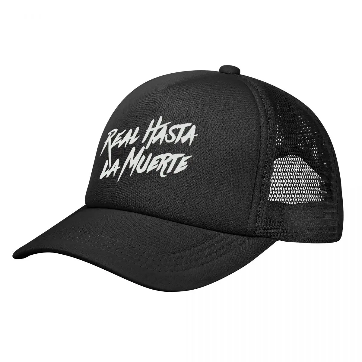 

Unisex Real Hasta La Muerte Trucker Hat Sport Mesh Baseball Caps Snapback Caps Anuel AA Hats Adjustable Trucker Cap Summer