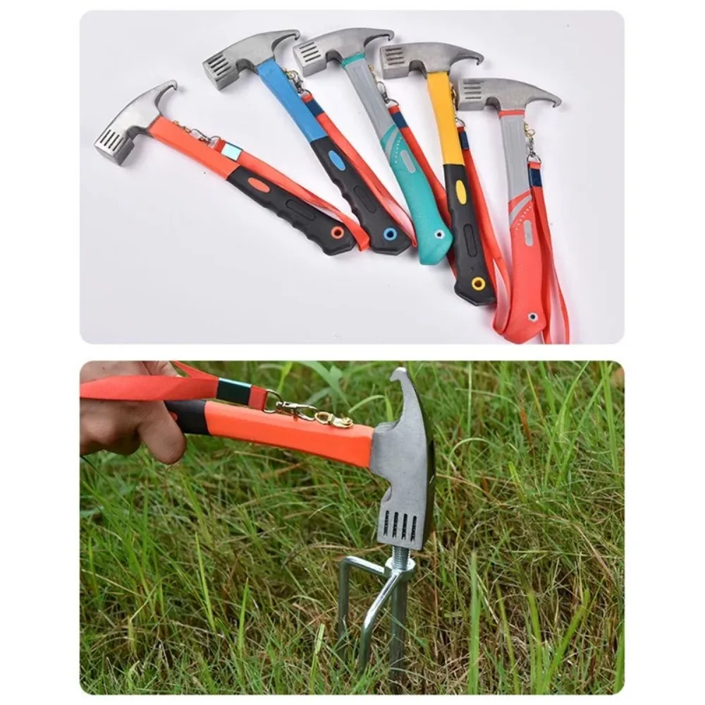 High Carbon Steel Tent Hammer Nail Hammer Camping Tent  Hammer High Carbon Steel Home Nail Puller High Carbon Nail Extractor