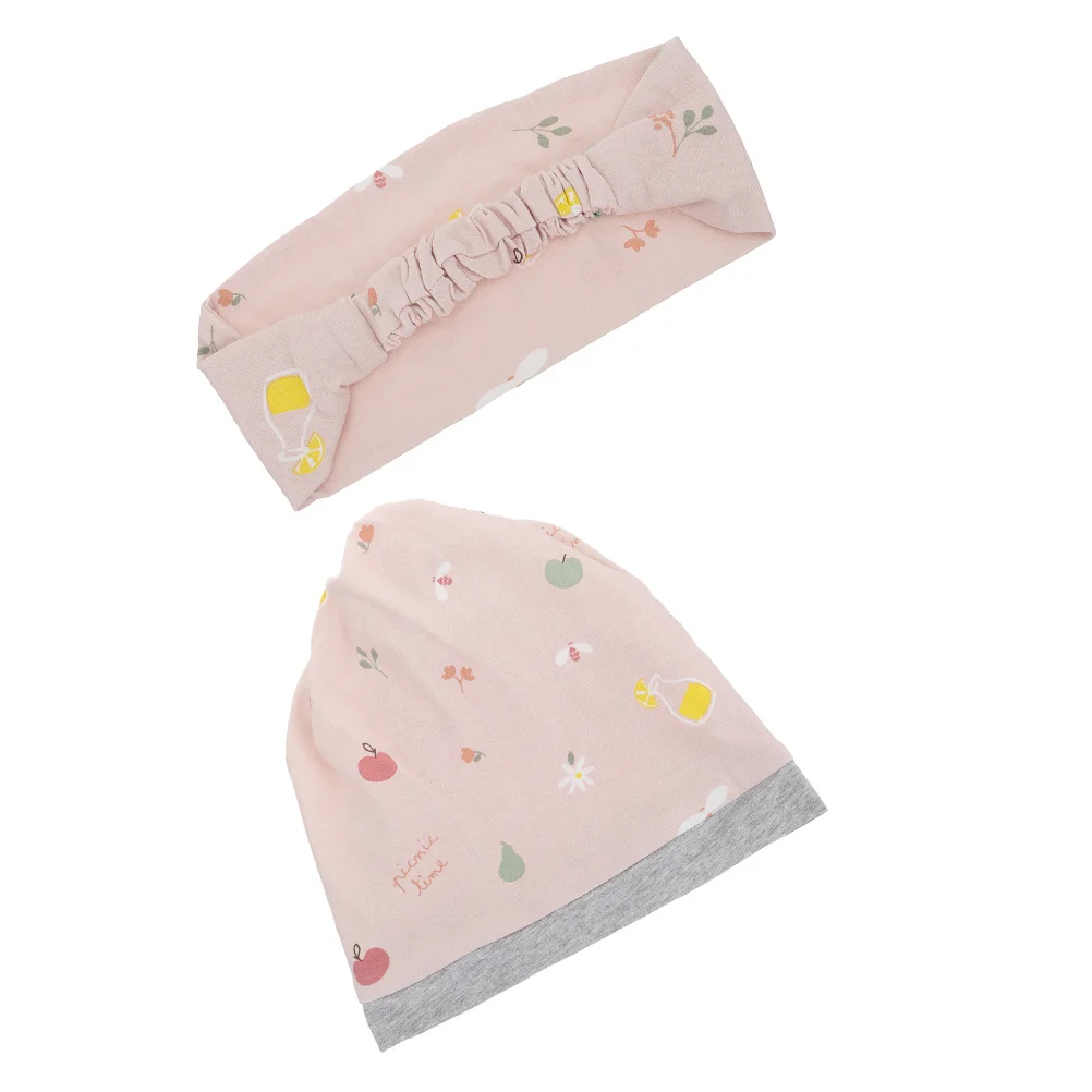 Chapeau de Confinement rose, chapeau de couchage post-partum exquis, légèrement élastique, respirant, confortable, fournitures de maternité
