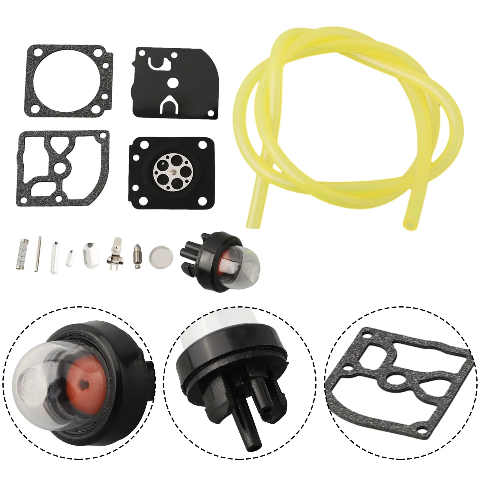 

Carburetor Gasket And Diaphragm Replacement Kit For Stihl FS120 FS200 FS250 FS300 FS350 FS400 FS450 FS480 With Gasket