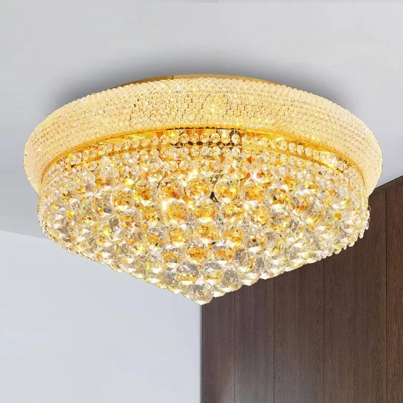 

Crystal chandelier ceiling light suitable for living room foyer dining room corridor bedroom