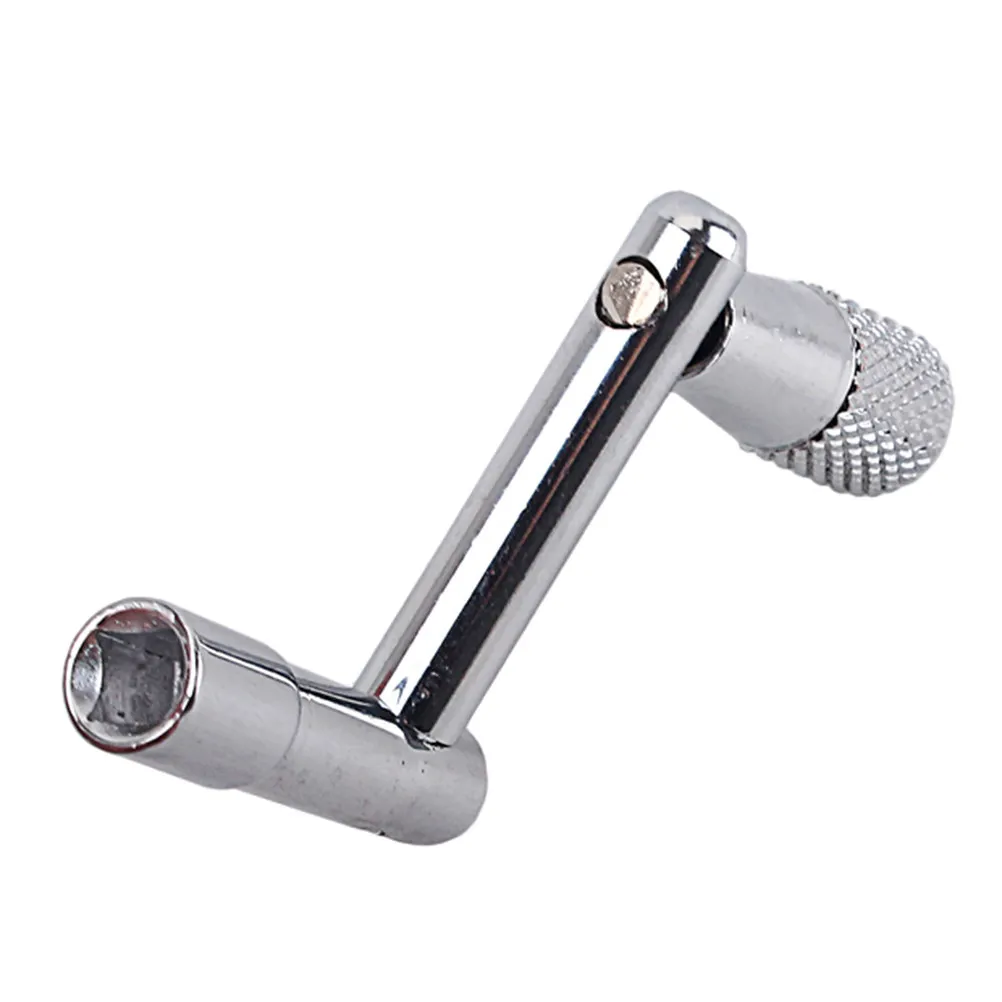 Z Shape Heavy Duty Metal Drum Key Ratchet Wrench Anti Slip Texture Handle for Fast Drum Tuning and Head Changes
