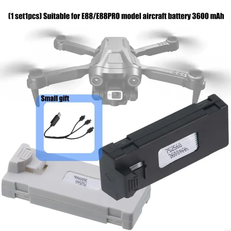 Extended Flight Time 3600mAh ABS Lithium batteries for E88 E99 E89 P1 83CE