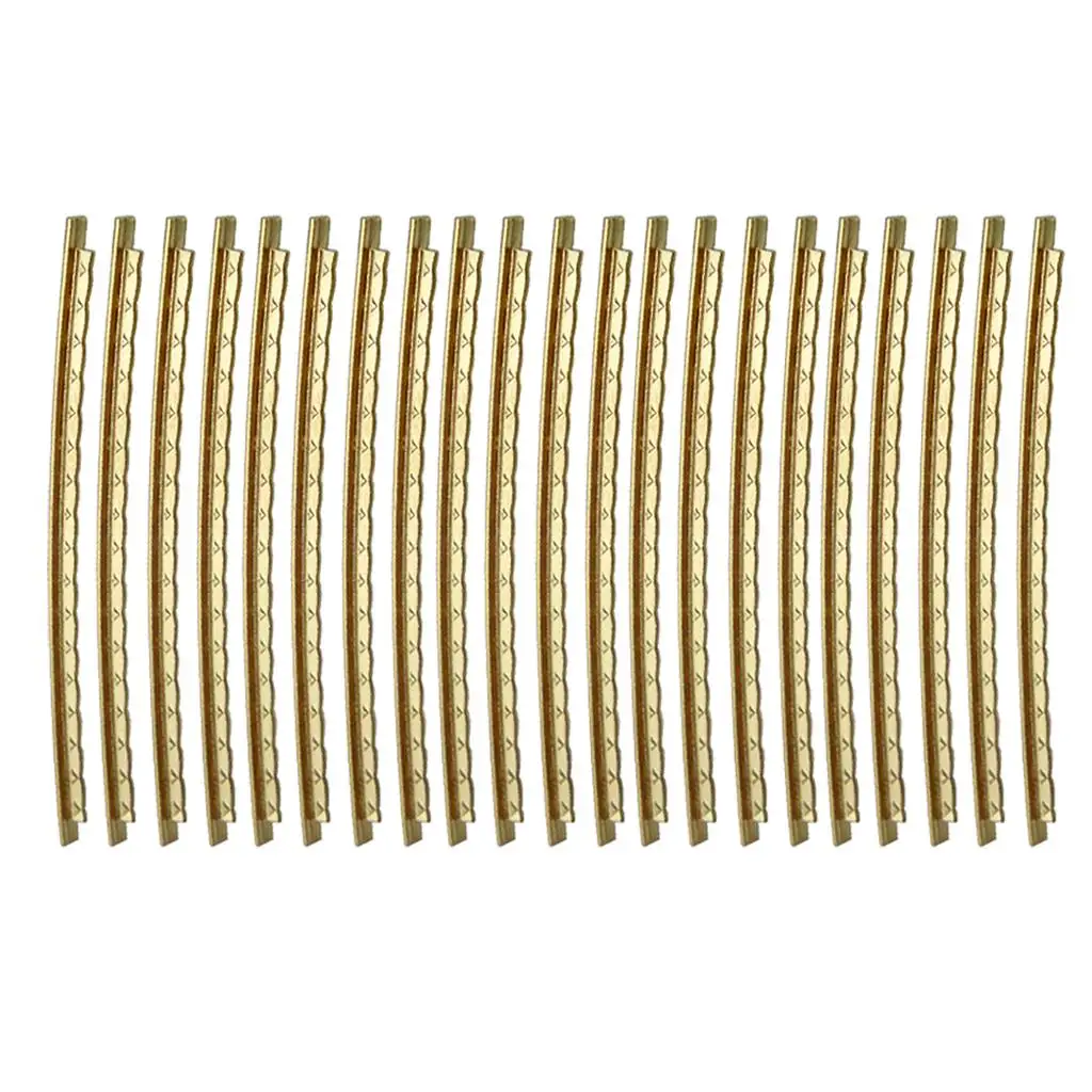 

21x Brass Guitar Fret Wire Fretwire Set 2mm Gold for Folk / Acoustic Guitar