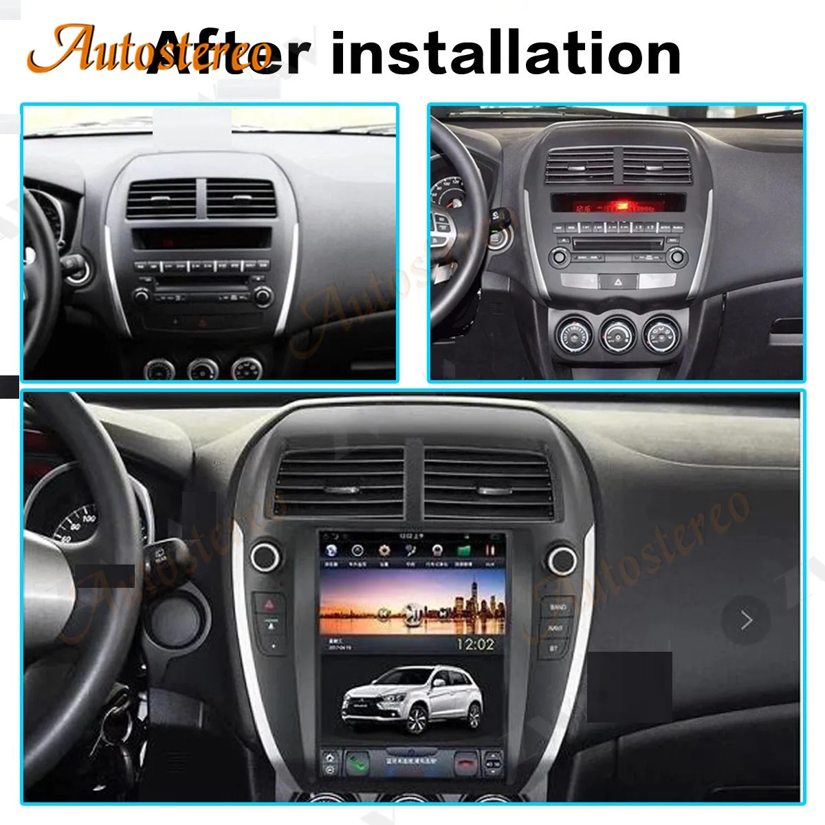 

Carplay Snapdragon Android Tesla Style For Mitsubishi ASX Outlander RVR Car Multimedia Player Auto Radio Navigation Head Unit