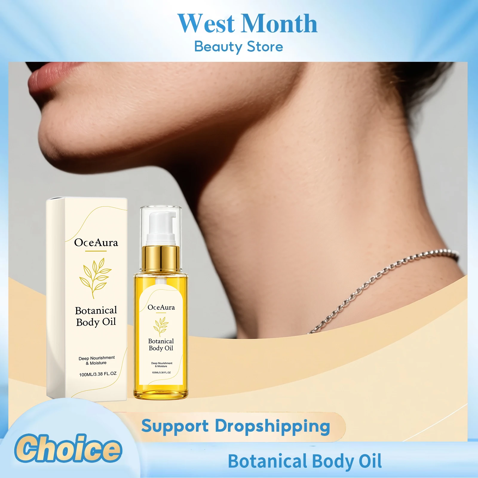 Botanical Body Oil Lightweight Moisturizer Relief Skin Seasonal Dryness Improve Dryness Nourishing Hydrating Smoothing Skin Care