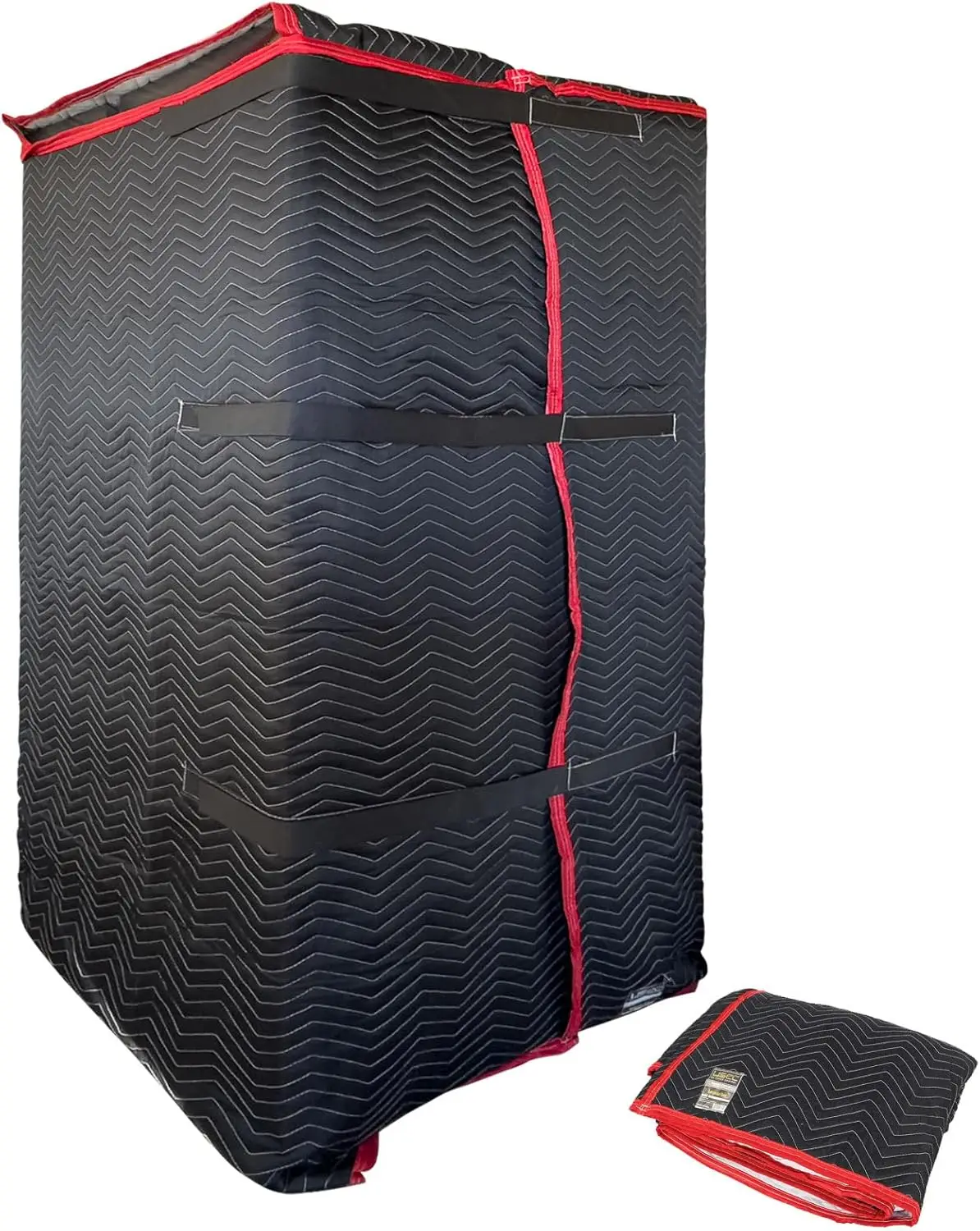 

Quilted Refrigerator Cover 70" x 38", Quilted Fridge Covers with Hook and Loop Straps, Cotton/Polyester Quilted Furniture Pads f