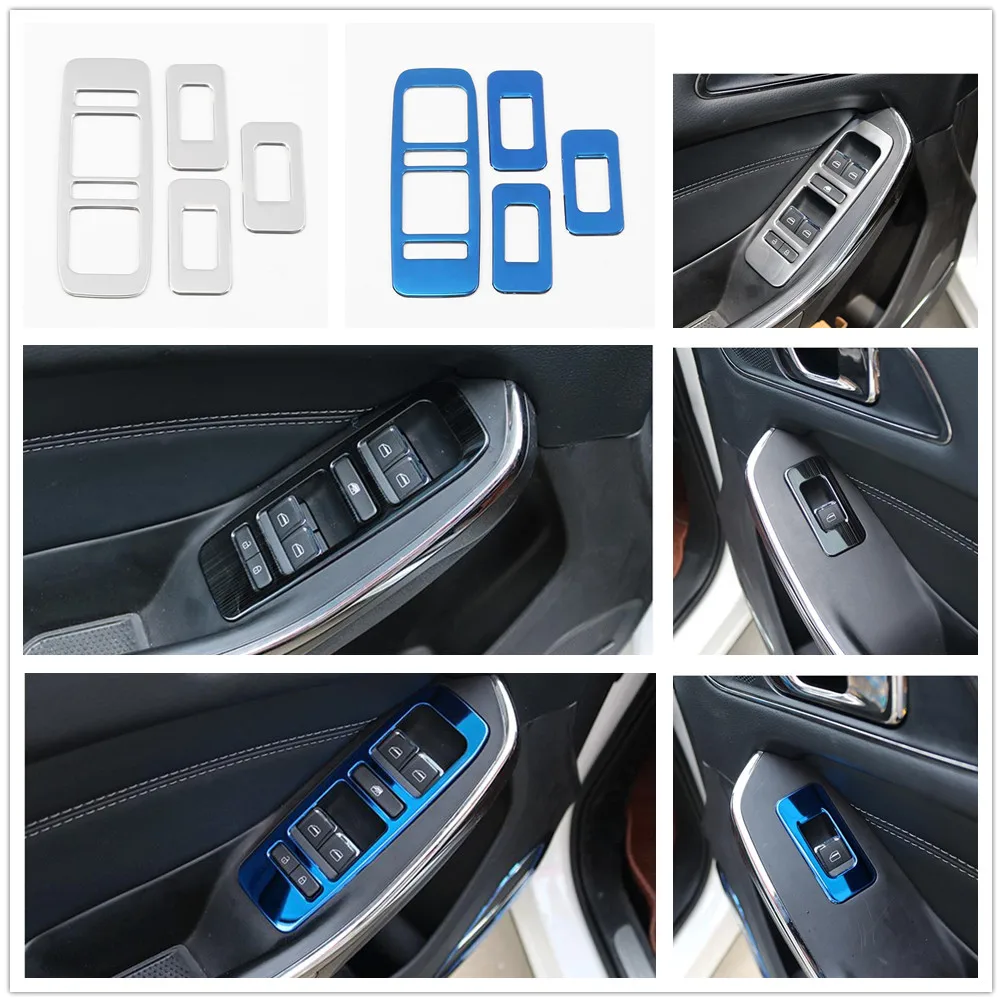 For Chery Tiggo 5x 2018 -2020 Interior Door Window Switch Button Mouldings Frame Styling Trim Decoration Accessories Cover Parts