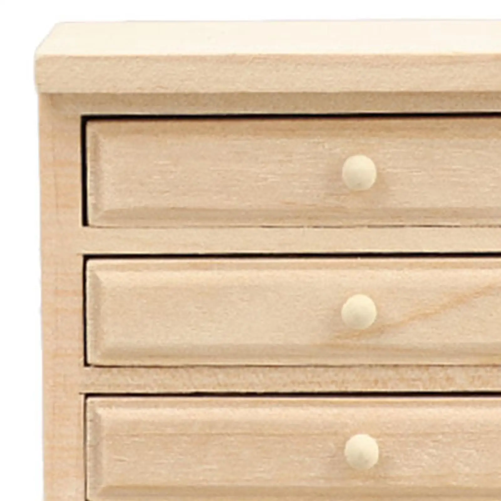 1:12 poppenhuismeubilair gesimuleerde houten kast voor doe-het-zelf-modelkinderen