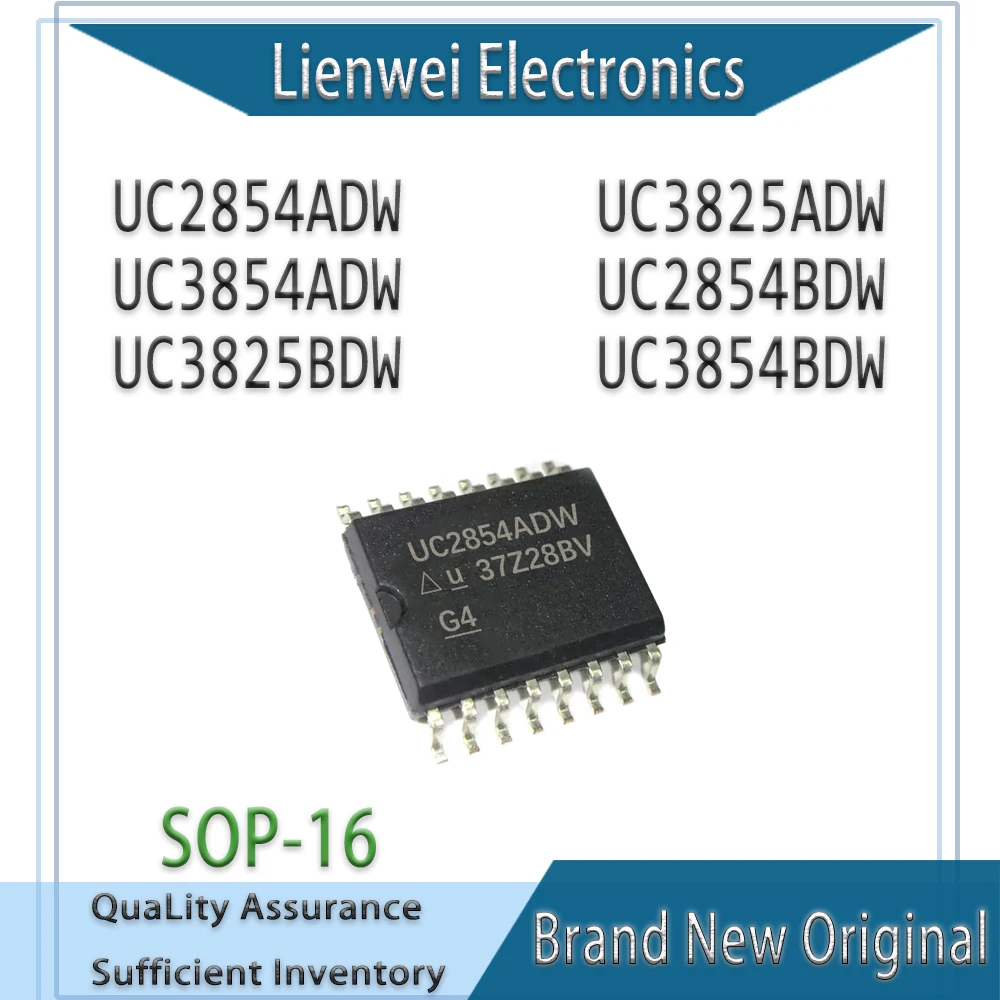 

100% New UC2854ADW UC3825ADW UC3854ADW UC2854BDW UC3825BDW UC3854BDW IC Chipset SOP-16