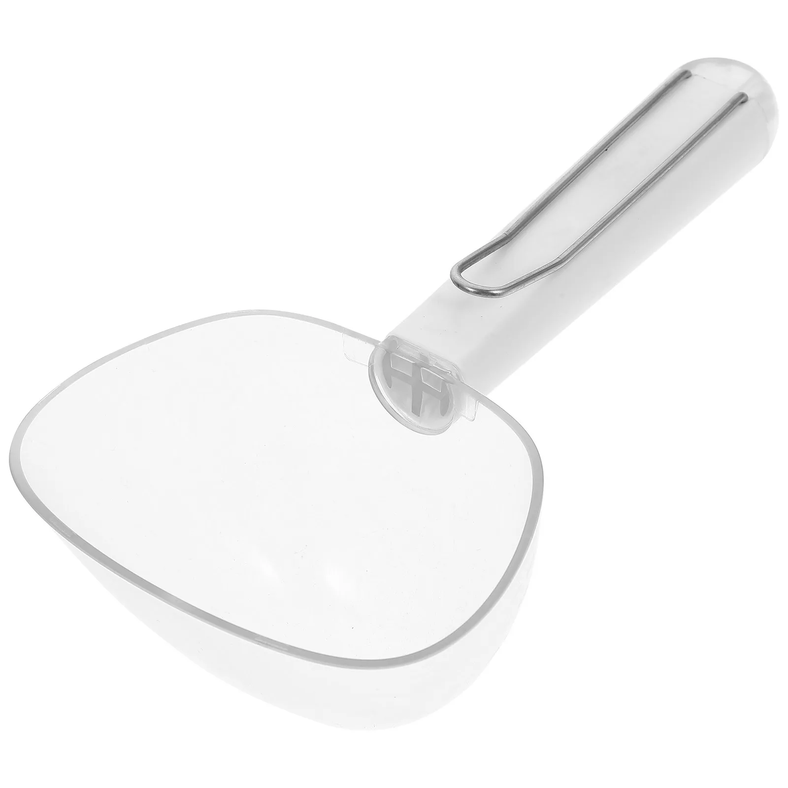 

1pc Measuring Spoon Long Handle Plastic Scoop Comfortable Grip Abs Wear Resistant Lightweight Small Size Kitchen Tool Measuring