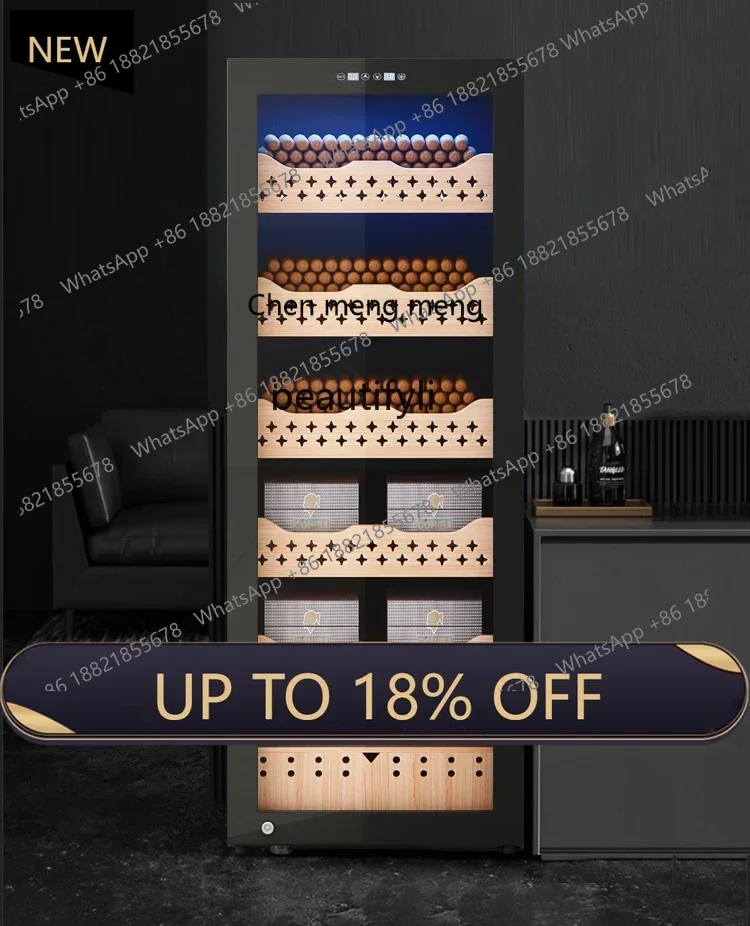 

Z189 A01 Compressor red wine cigar cabinet constant temperature and humidity, household cedar wood bare raising, moisturizing ca
