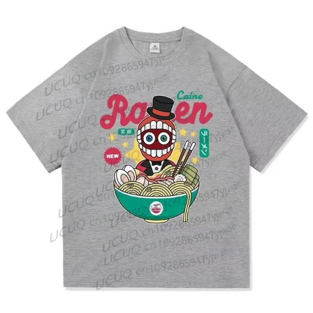 Summer THE AMAZING DIGITAL CIRCUS Print T-Shirt Women's Men's Short Sleeve Casual Caine Ramen CasUAL T-shirt Tops