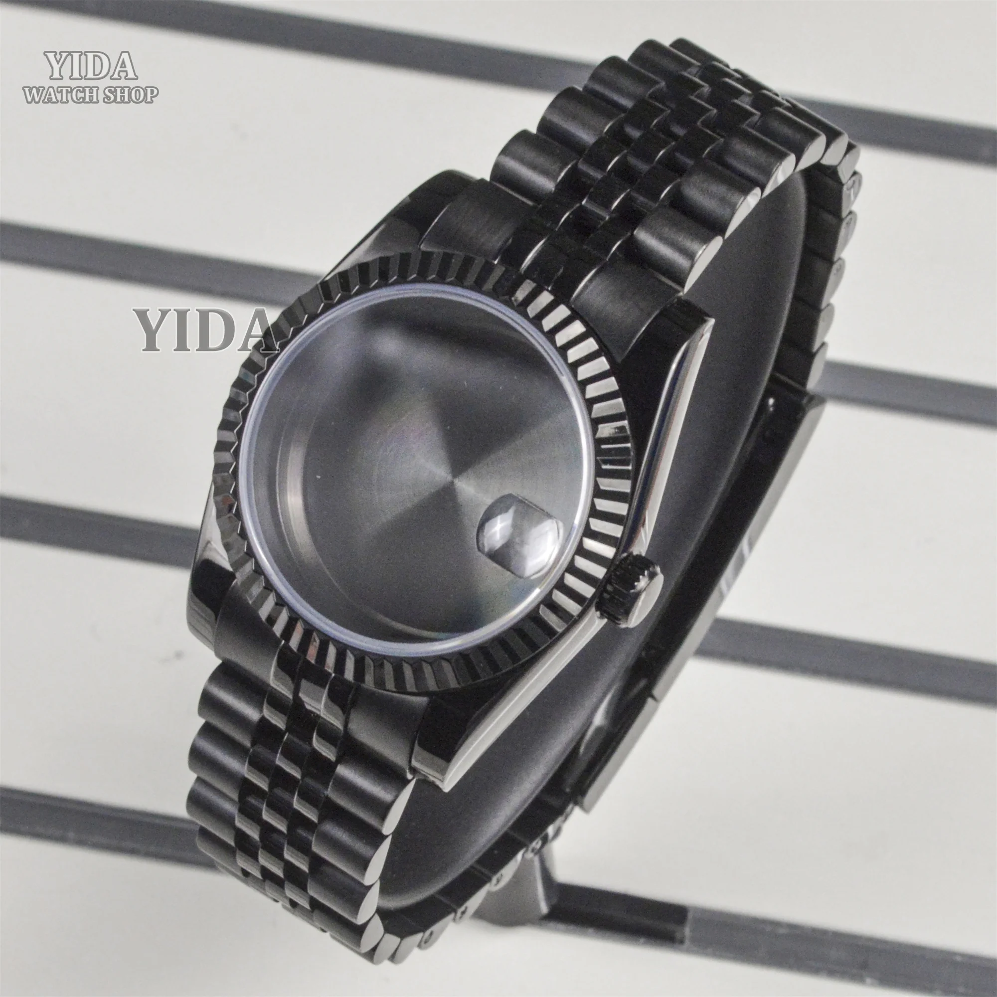 Stainless Steel 36/39MM Watch Case Strap Sapphire Crystal For Datejust NH35 NH36 Automatic Movement Mod Accessories Repair Tool