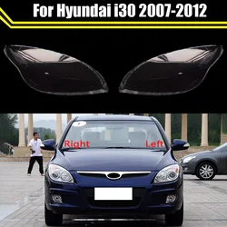 Car Front Clear Lens Lamp Shade Shell For Hyundai i30 2007-2012 Transparent Auto Light Case Headlight Cover Lampcover