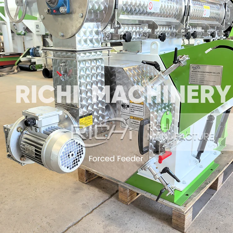 ATV&UTVRICHI Maize Feed Pellet Machine - Multi-functional 5-7t/h Broiler Chicken Feed Pellet Machine for Hens