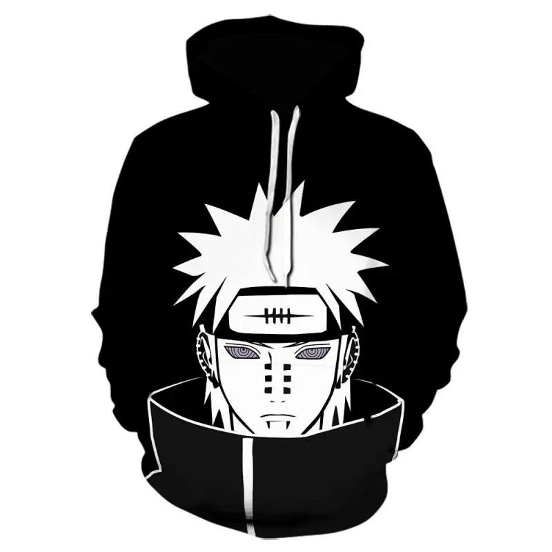 

New Cartoon Anime Naruto Hoodie Ins Kakashi Personalized Print Versatile Casual Sweatshirt Holiday Gifts