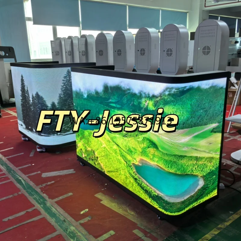 Portable DJ Table DJ Booth for Stage Performance Music Event Concert Night Club Led Displays