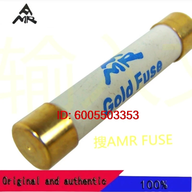 1Pcs AMR 5x20mm T1A T2A T3.15A T4A T5A T6.3A T10A H250V Gold Fuse European Audio Amplifier HIFI Gilding Cap Silver Wire Fuses