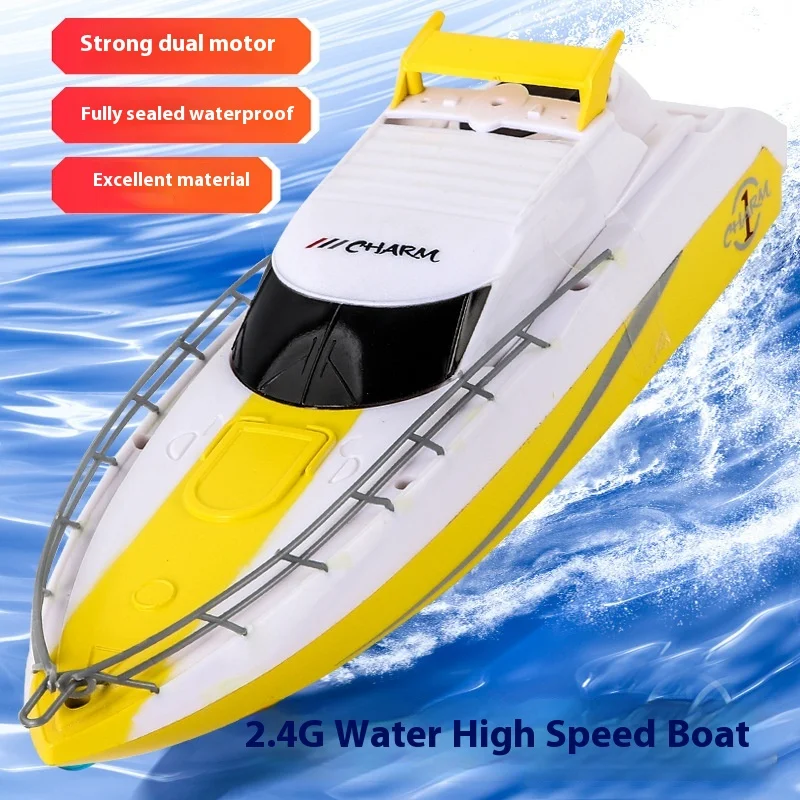 Golden Light Niu Mini Aircraft  Remote Control Speedboat Model Nuclear Submarine Small Remote Control Boat Charging