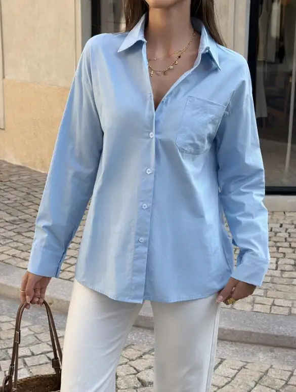 

2026 Spring/summer Women's Light Mature Wind Relaxation Commuting Shirt Top