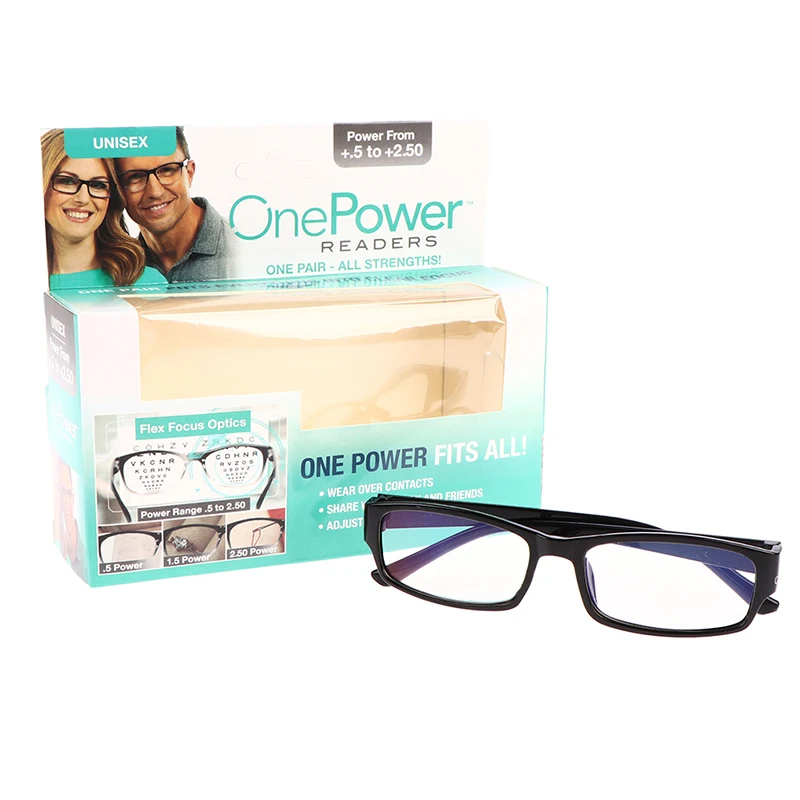 One Power Reading Glasses Auto Adjusting Bifocal Presbyopia Glasses