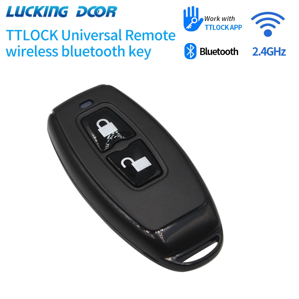 TTlock Remote Control Key Fob R1 For TT Lock APP Devices 2.4GHz Wireless Smart IC Lock Unlock and Lock Entry Release Key Button