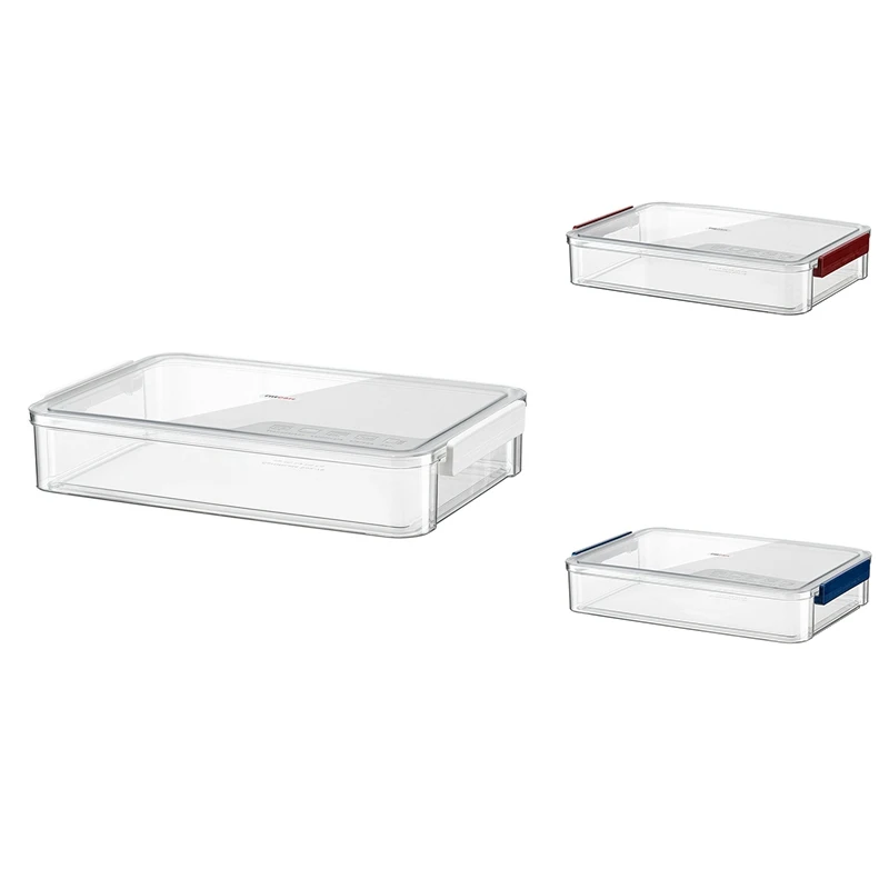 

A4 Transparent Storage Box Portable Plastic Document Stationery Jewelry Storage Case School Home Office Supplies