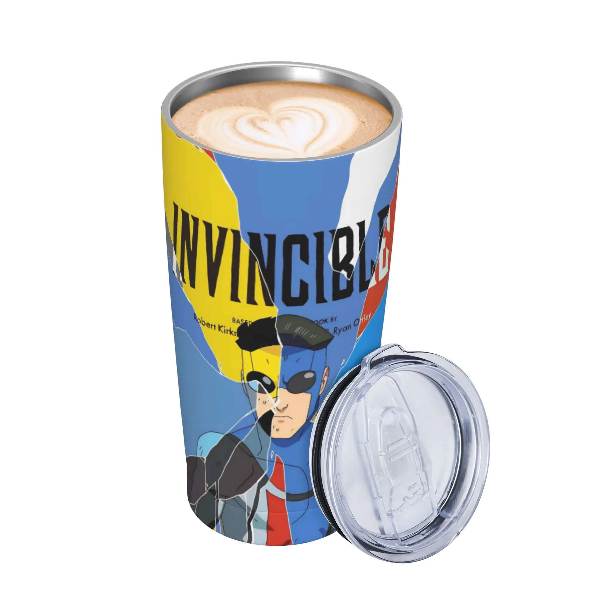 Invincibles Comic Tumbler Vacuum Insulated  Coffee Cups Vacuum Flask Smoothie Tea Mug Water Bottle 20oz