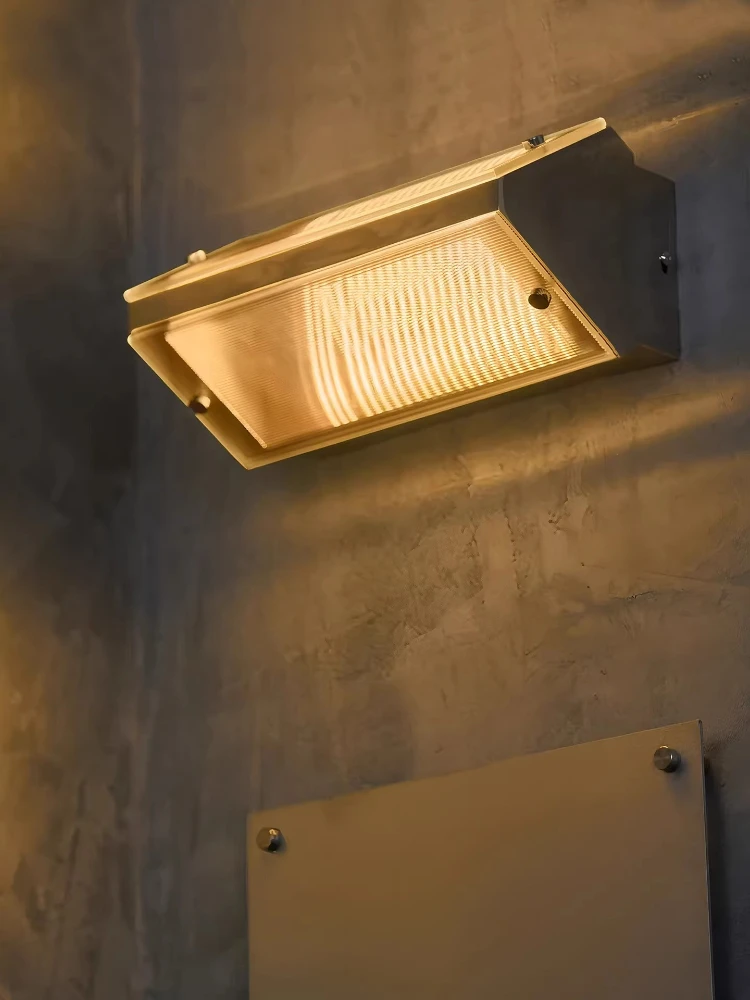 

Industrial Vintage Wall Lamp iron acrylic Bauhaus Wall Sconce for Living Room Bedroom Cafe Villa Bar corridor mirror headlight