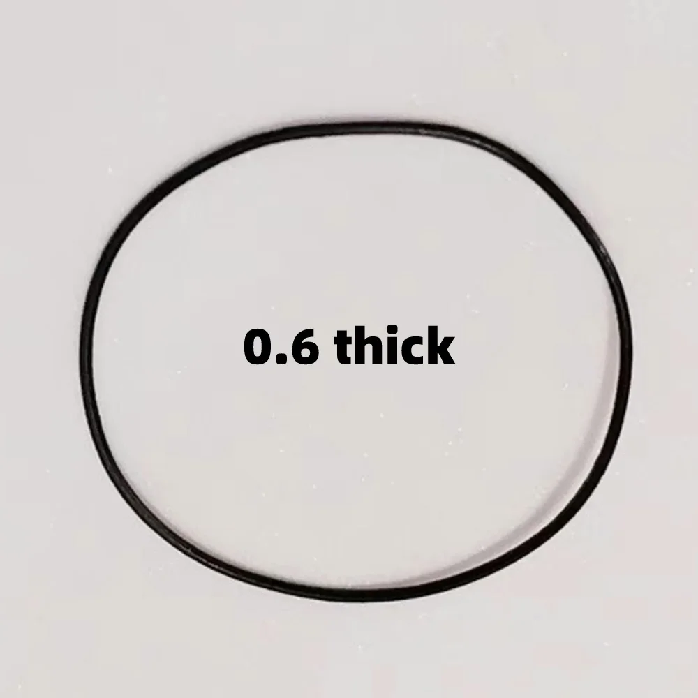 Couvercle inférieur de montre, couvercle arrière, bague d'étanchéité, caoutchouc souple, caoutchouc noir, bague d'étanchéité étanche, élastique universel, waterpro